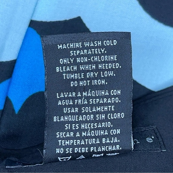 SIZE 2 APOSTROPHE ALINE SKIRT LINED COLORFUL  BLUE GREEN BLACK - Picture 10 of 10